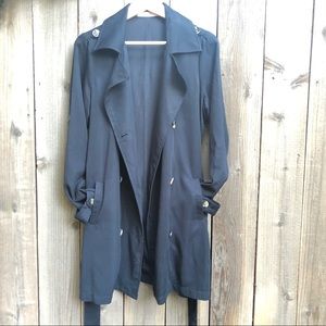 Soft Light Drapy Trench Jacket